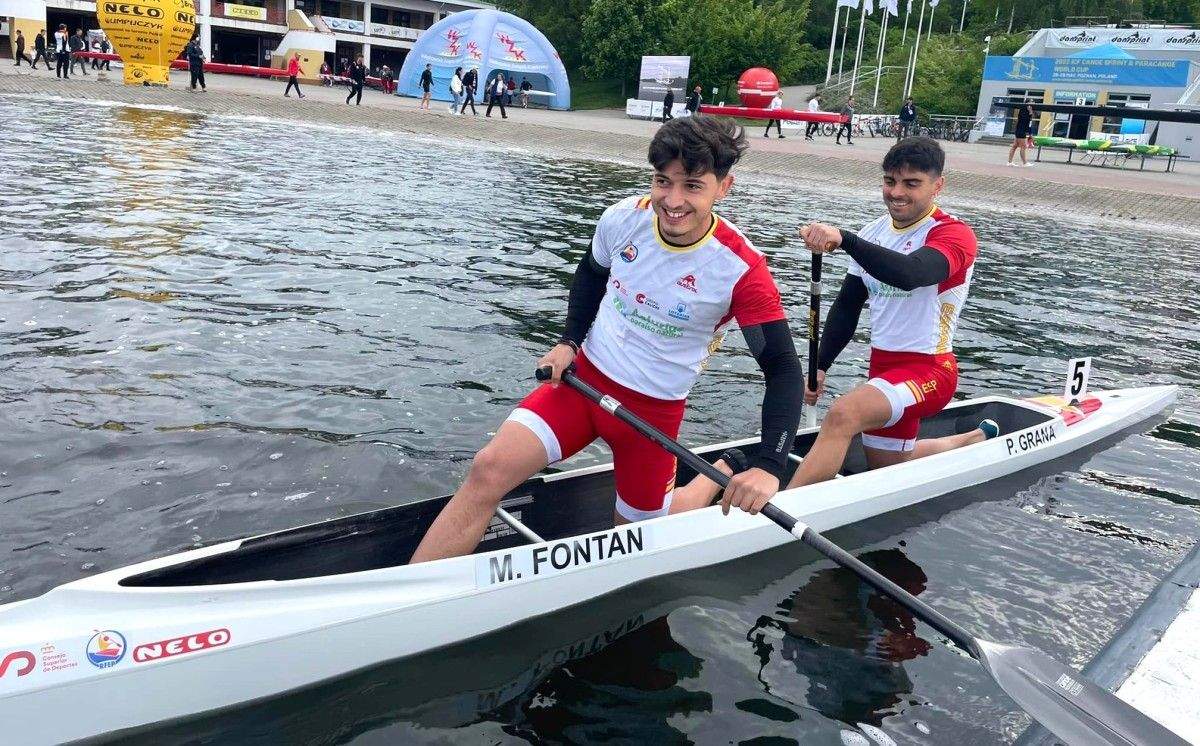 Manuel Fontán y Pablo Graña, en la Copa del Mundo Sprint de Poznan