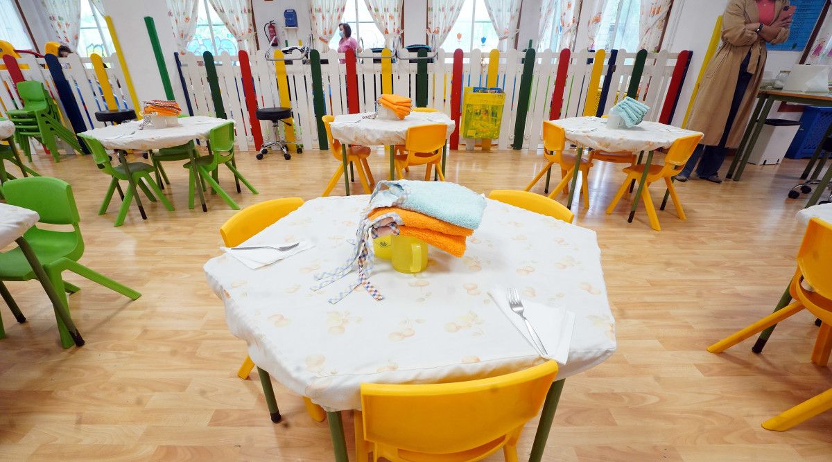 Comedor escolar nunha escola infantil 