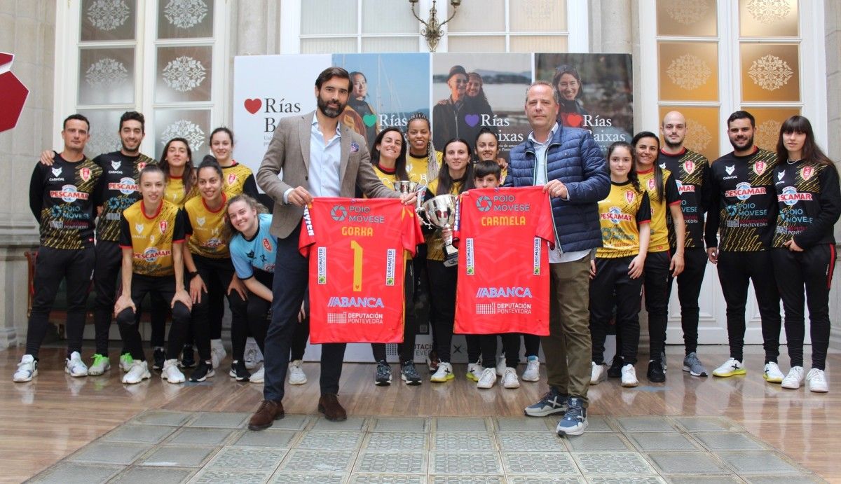 Recepción al Poio Pescamar en la Deputación de Pontevedra
