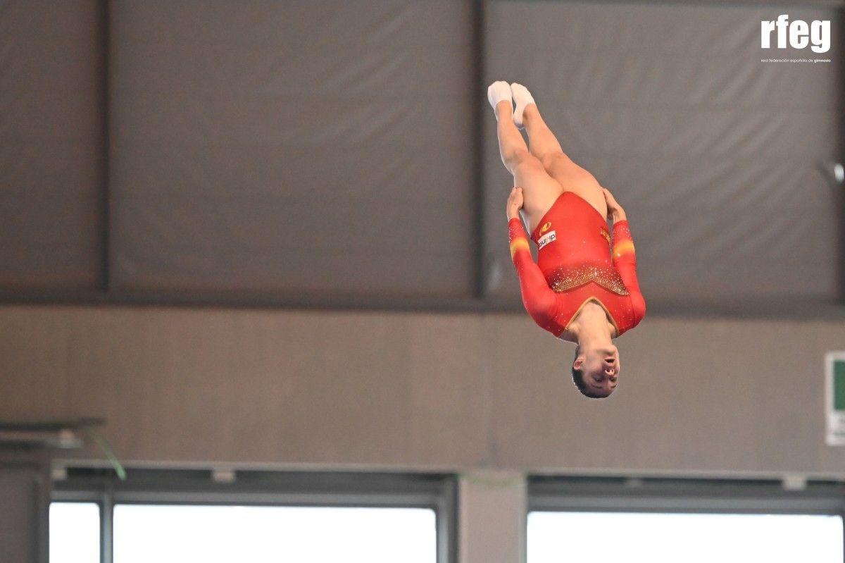 Melania Rodríguez, no Campionato de Europa de Ximnasia Trampolín en Rimini