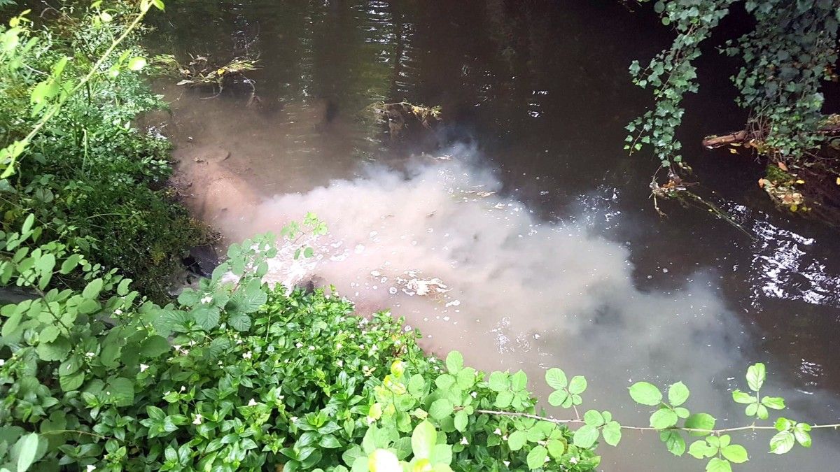 Vertido en el río Gafos