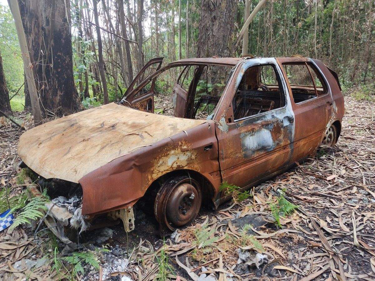 Coche calcinado