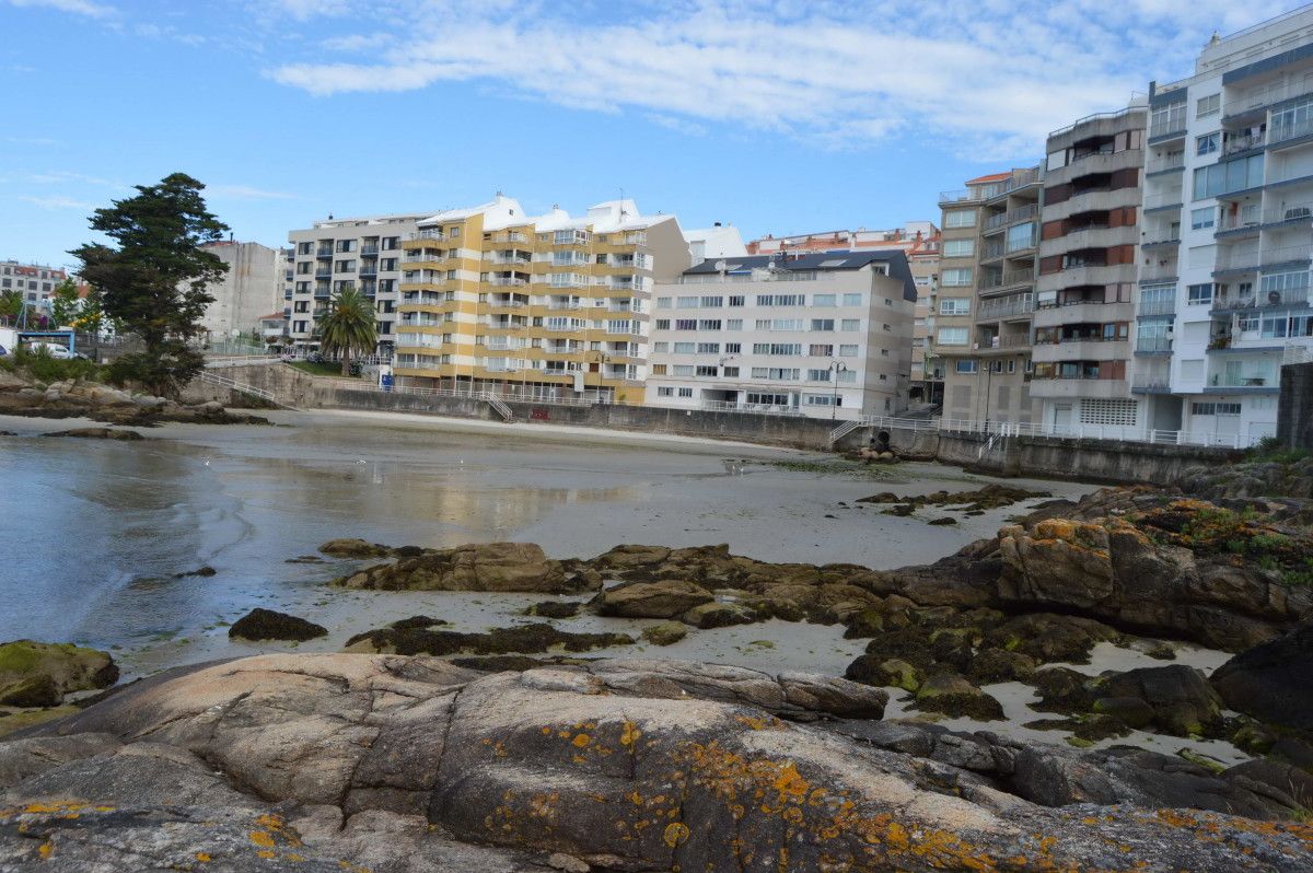 Playa de Lavapanos, en Sanxenxo