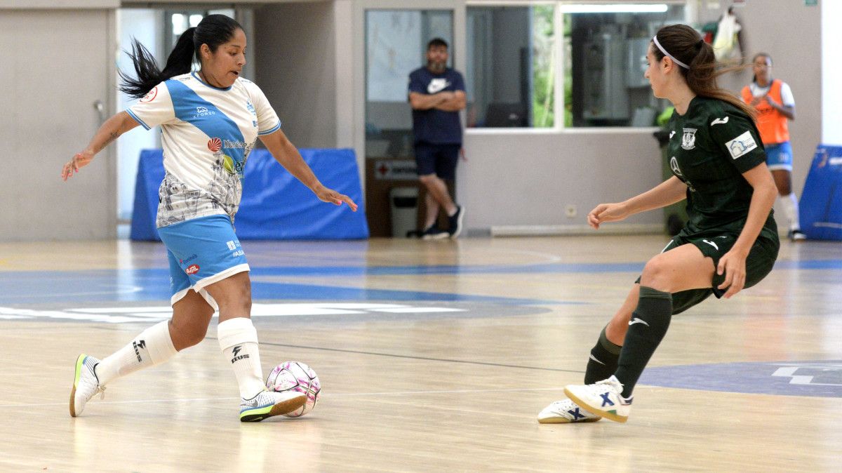 Café, no último partido de liga entre o Marín Futsal e o Leganés