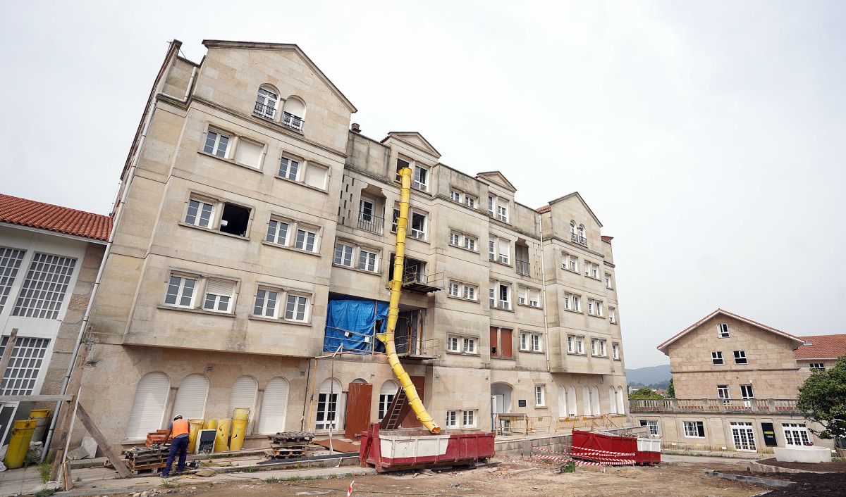 Obras no edificio do Centro Sur