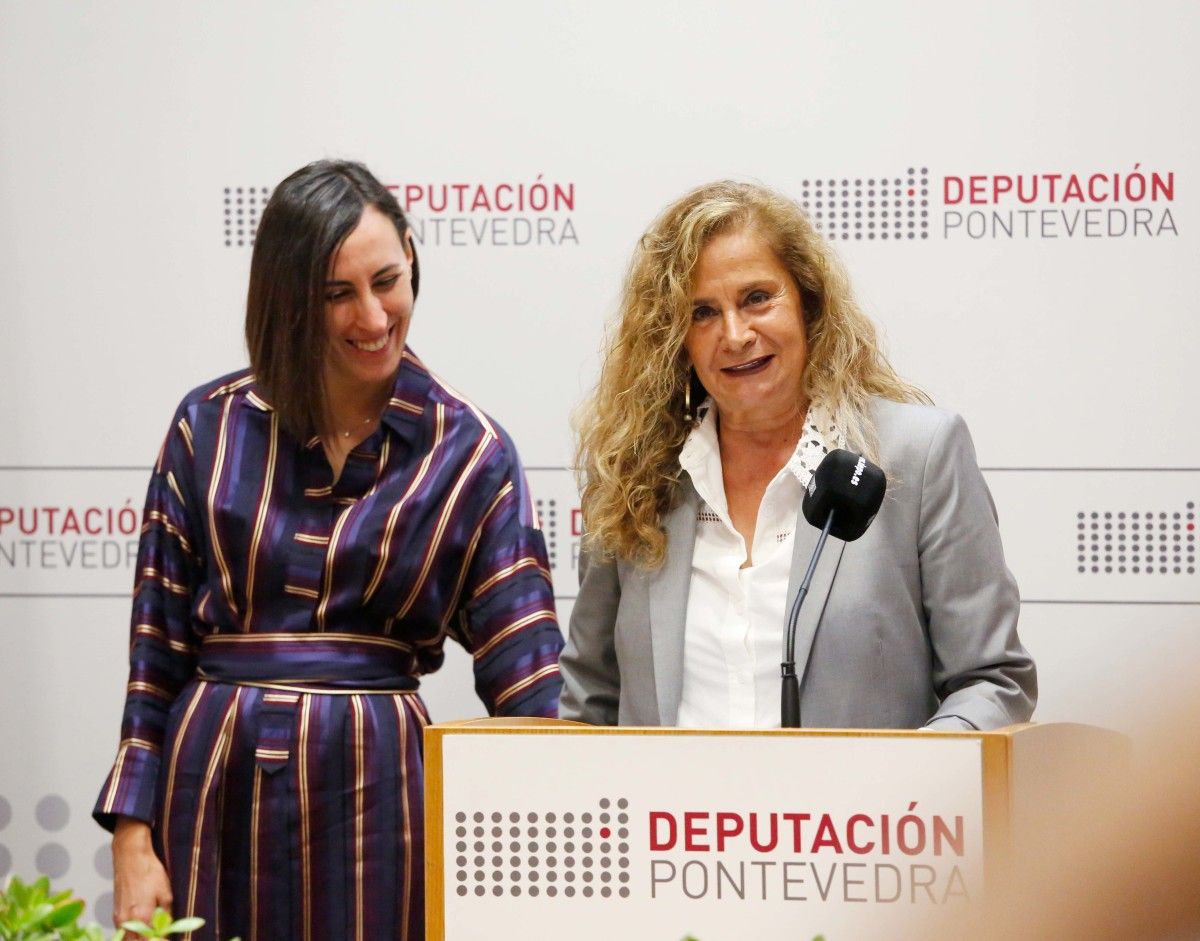 Carmela Silva en rolda de prensa
