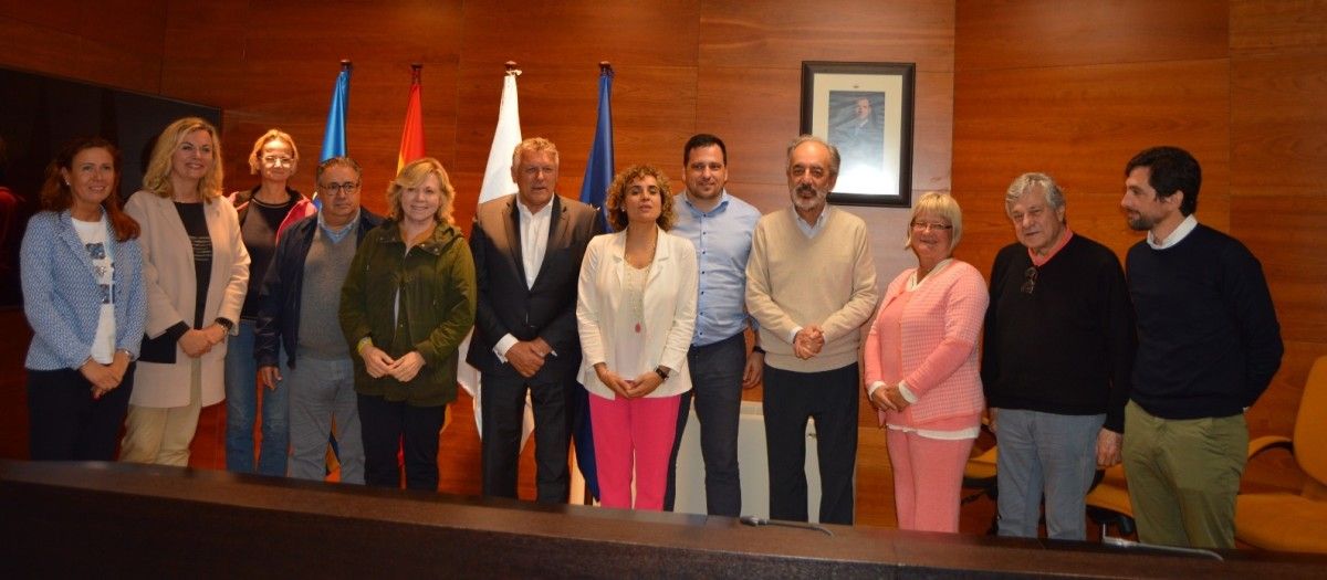 Visita dun grupo de eurodiputados a Sanxenxo