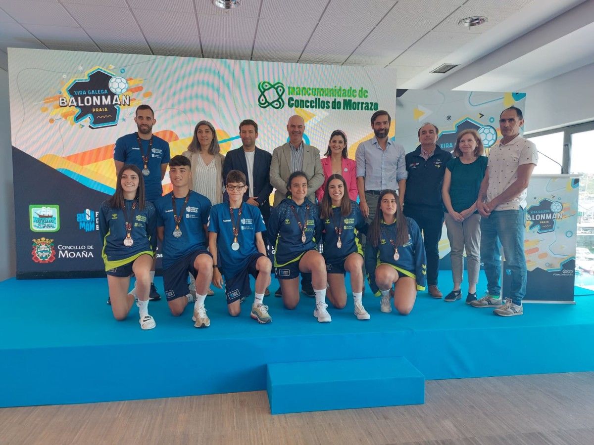 Presentación de la gira del torneo de balonmano playa de O Morrazo
