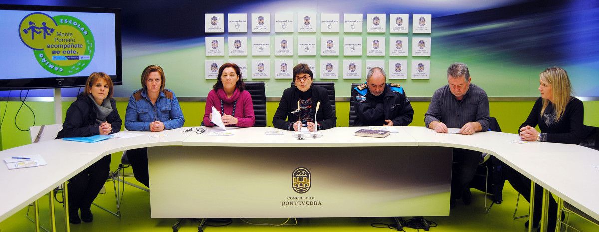 Presentación do novo Camiño Escolar para o barrio de Monte Porreiro