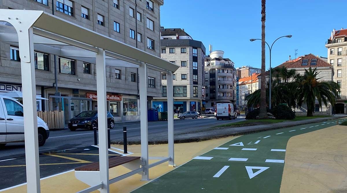 Unha rúa en Vilagarcía