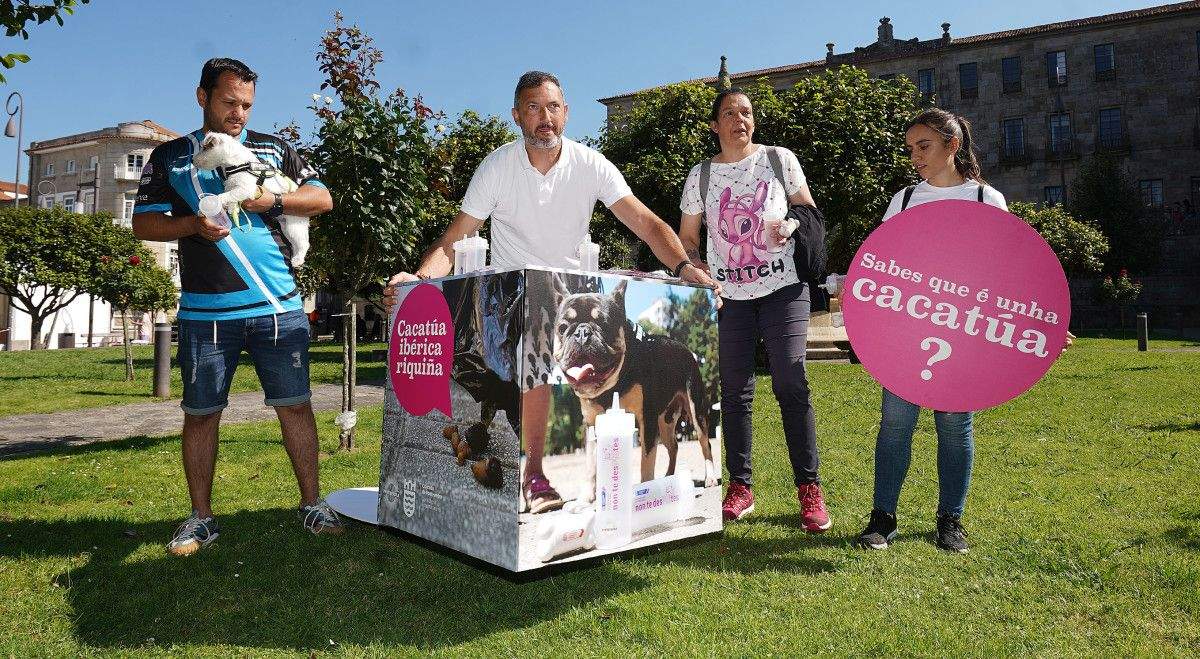 Marcos Rey presenta a campaña de concienciación sobre a recollida dos excrementos das mascotas