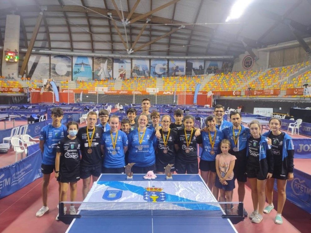 O Monte Porreiro nos Campionatos de España 2022 de tenis de mesa en Cartagena