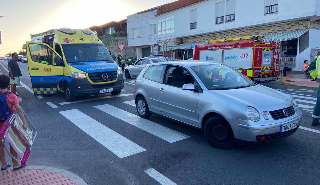 Intervención de Emerxencias Sanxenxo en un accidente