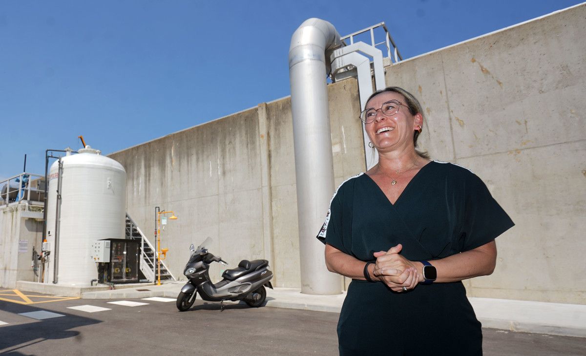 Ethel Vázquez visitou a EDAR dos Praceres