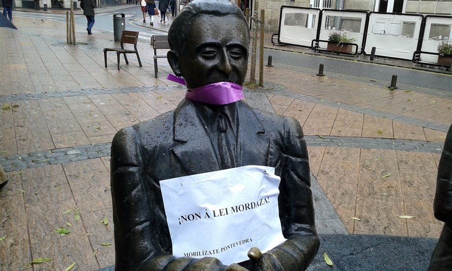 Protesta por la 'Ley mordaza'