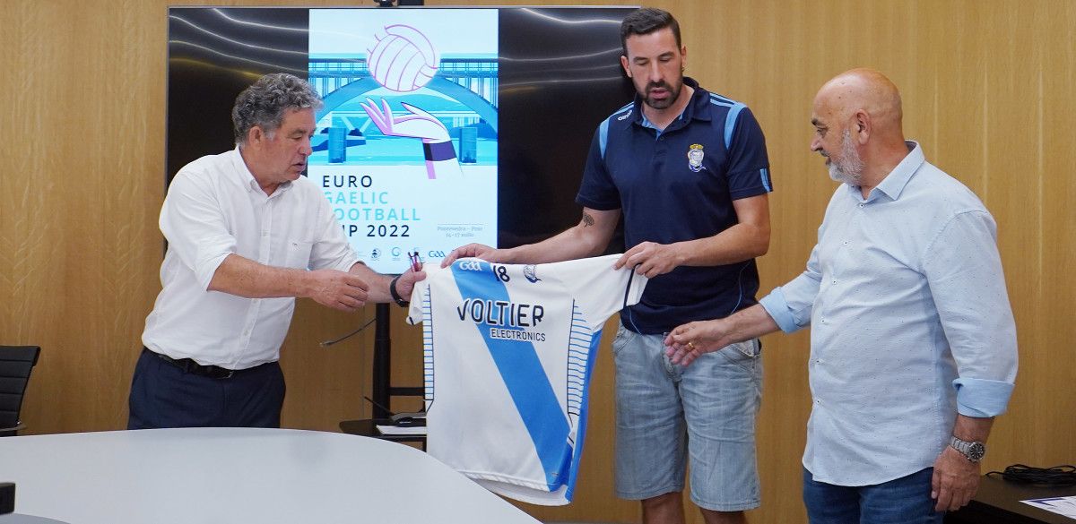 Presentación en Pontevedra del Campeonato de Europa de Fútbol Gaélico