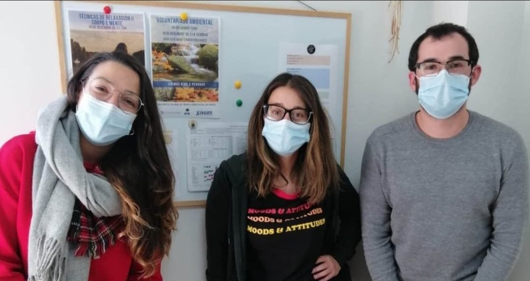 Equipo de trabajo de Érguete en la prisión de A Lama