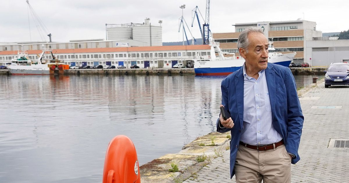 Jose Benito Suárez Costa, no Porto de Marín