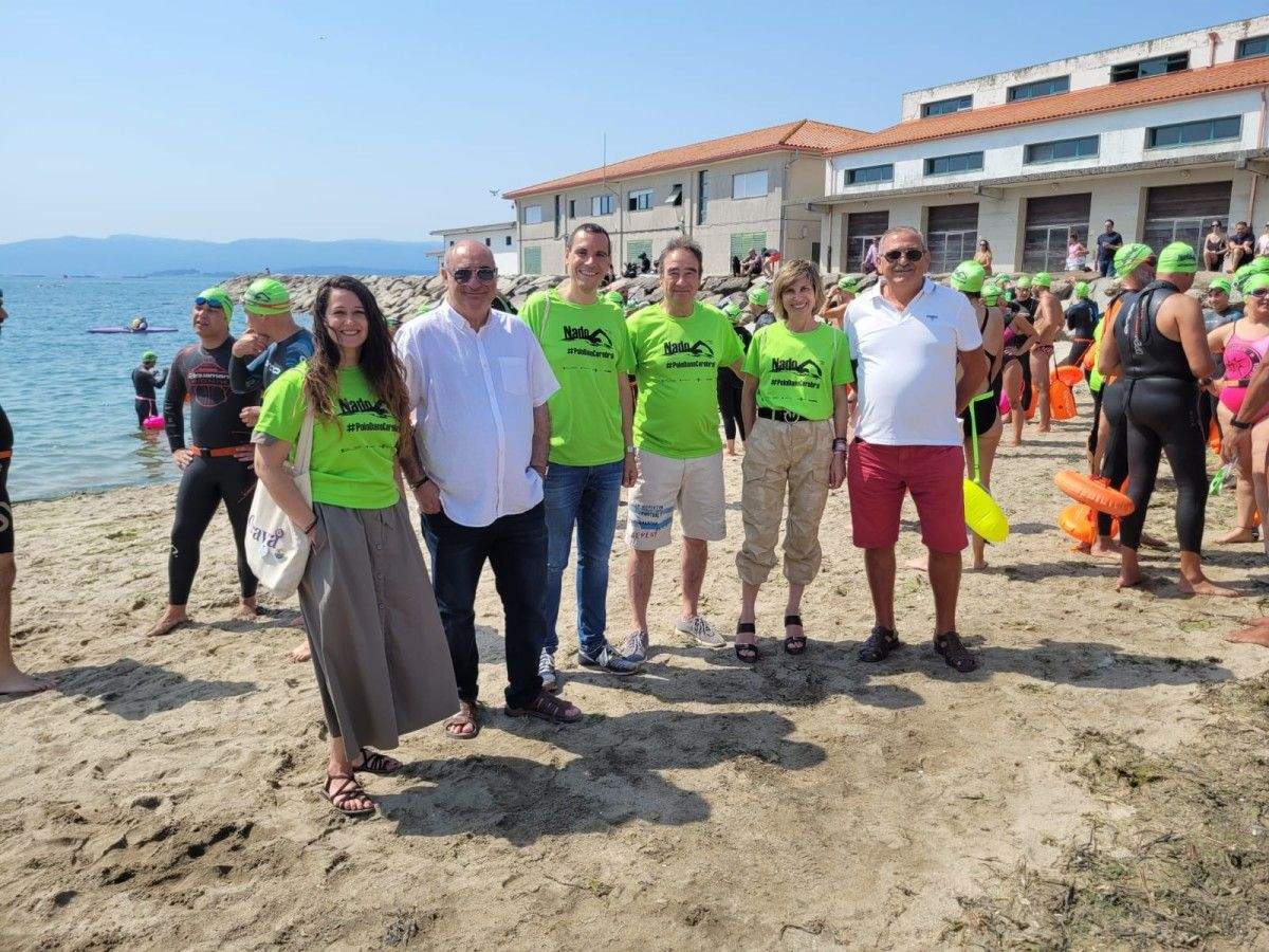 Travesía a nado #PoloDanoCerebral en Vilanova