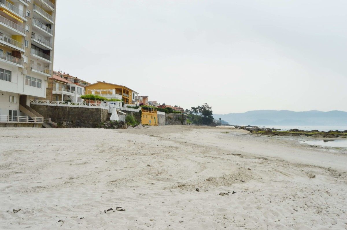 Playa de A Carabuxeira el 21 de julio de 2022