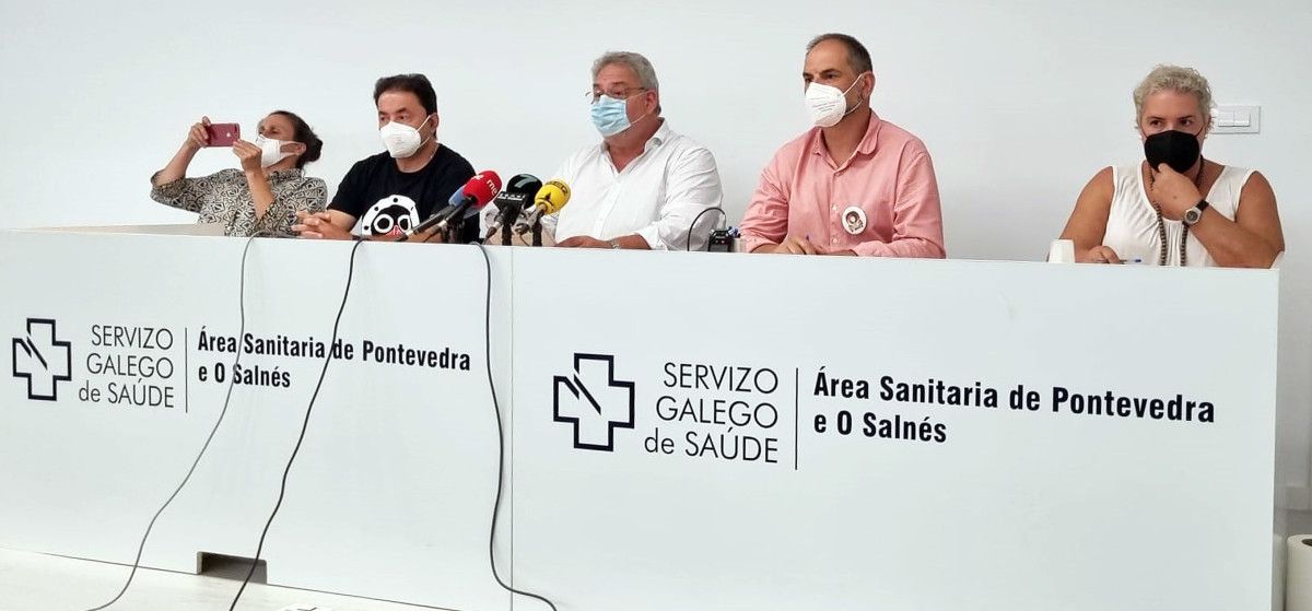 Portavoces sindicais da Xunta de Persoal da área sanitaria de Pontevedra-Salnés