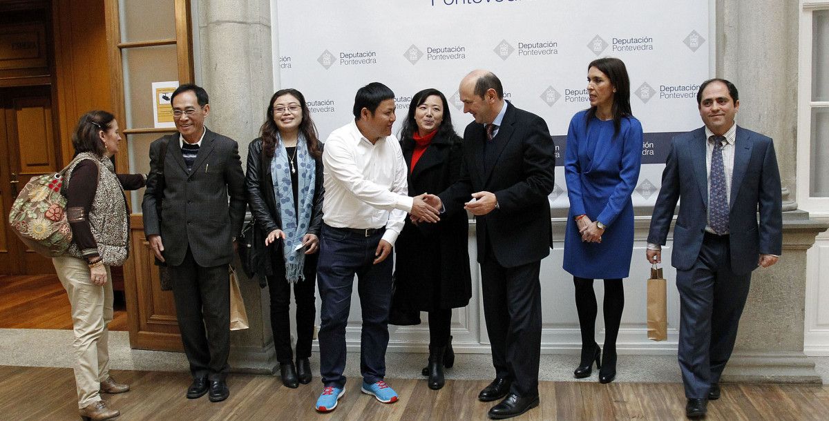 Visita de empresarios chineses á Deputación de Pontevedra