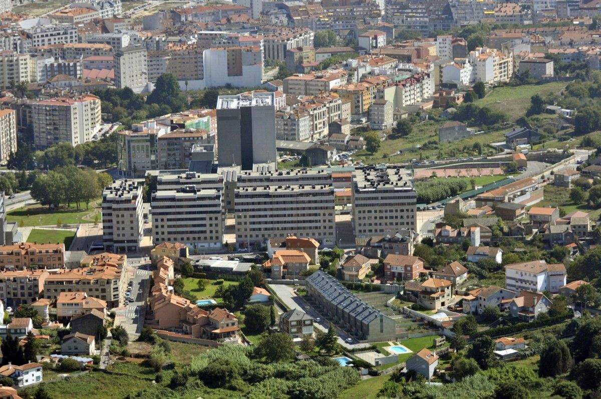 Vista aérea del barrio de Campolongo