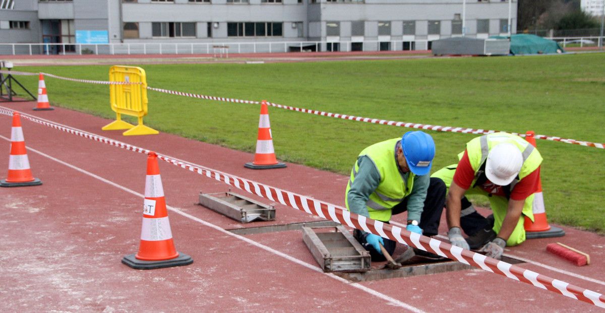 Primera fase de la reforma de las pistas de atletismo del CGTD