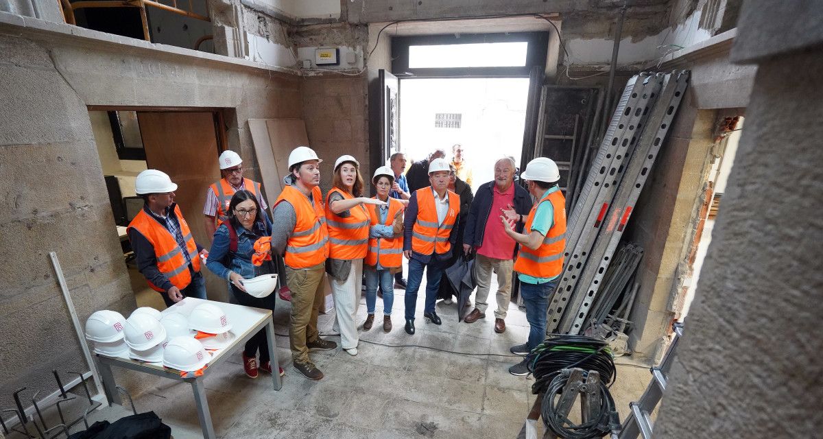 Obras de rehabilitación en la casa consistorial de Pontevedra