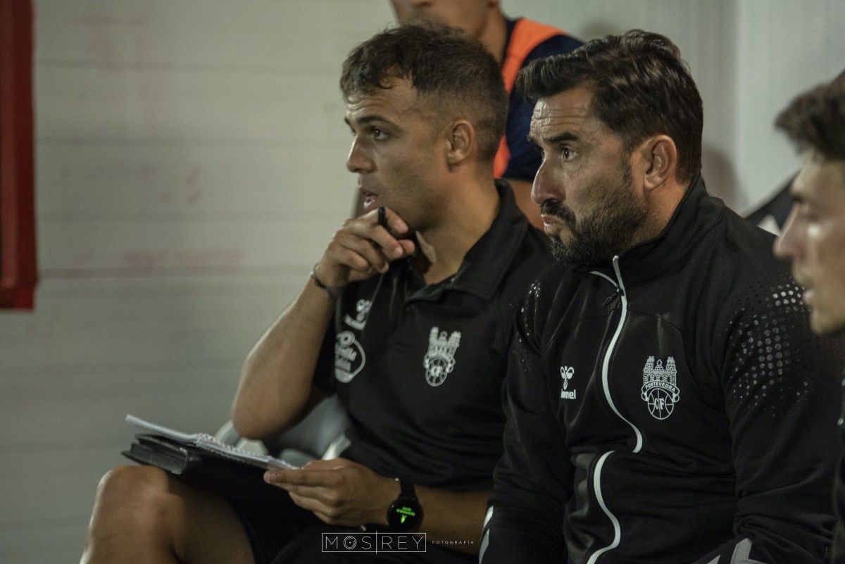 Antonio Fenández, en el partido de liga entre el Sanse y el Pontevedra en Matapiñonera