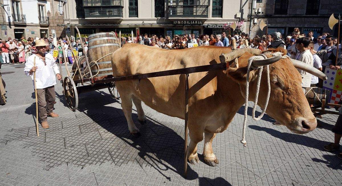 Recreación del transporte del vino en la Feira Franca 2022 II