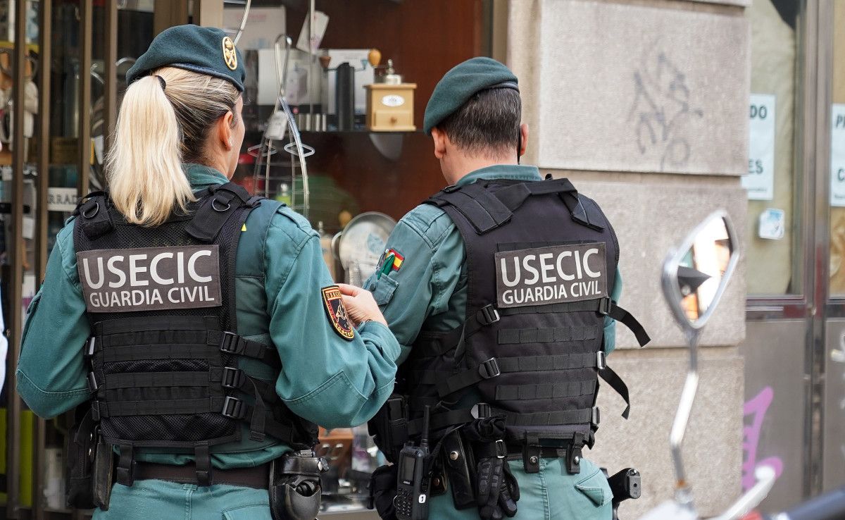Agentes de la Guardia Civil durante una intervención