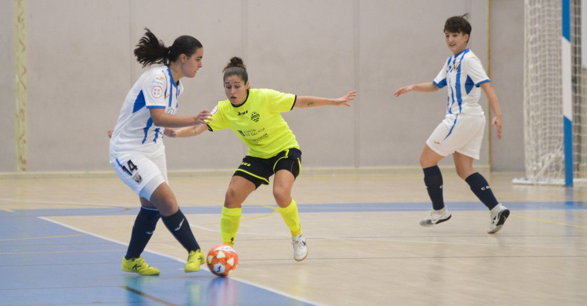 Partido entre Marín Futsal e Leganés na Raña