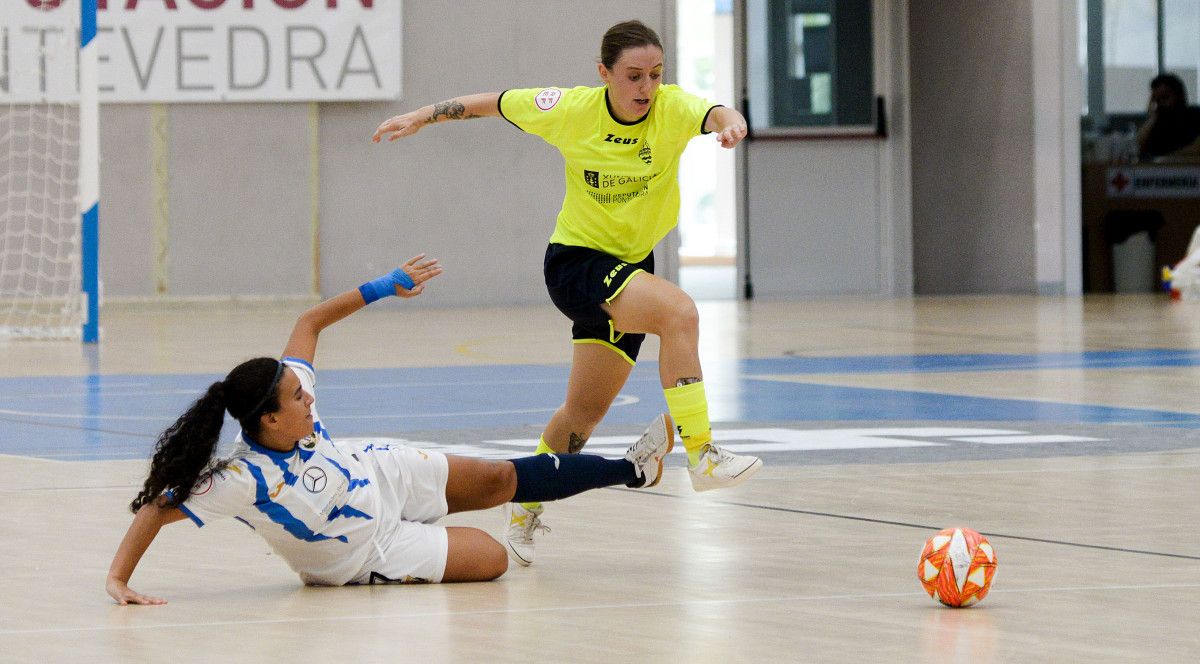 Partido entre Marín Futsal e Leganés na Raña