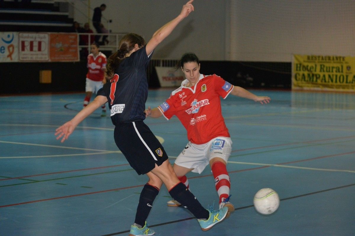 Partido entre Poio FS e Atlético Féminas Navalcarnero na Seca