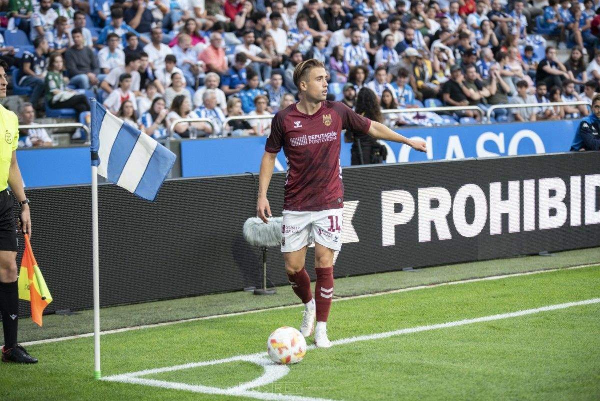 Partido de liga entre el Deportivo y el Pontevedra en Riazor