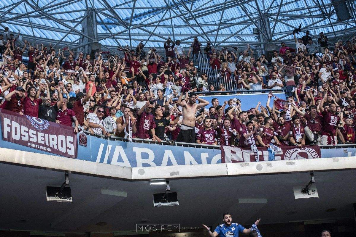 Partido de Primera RFEF entre el Deportivo y el Pontevedra en Riazor