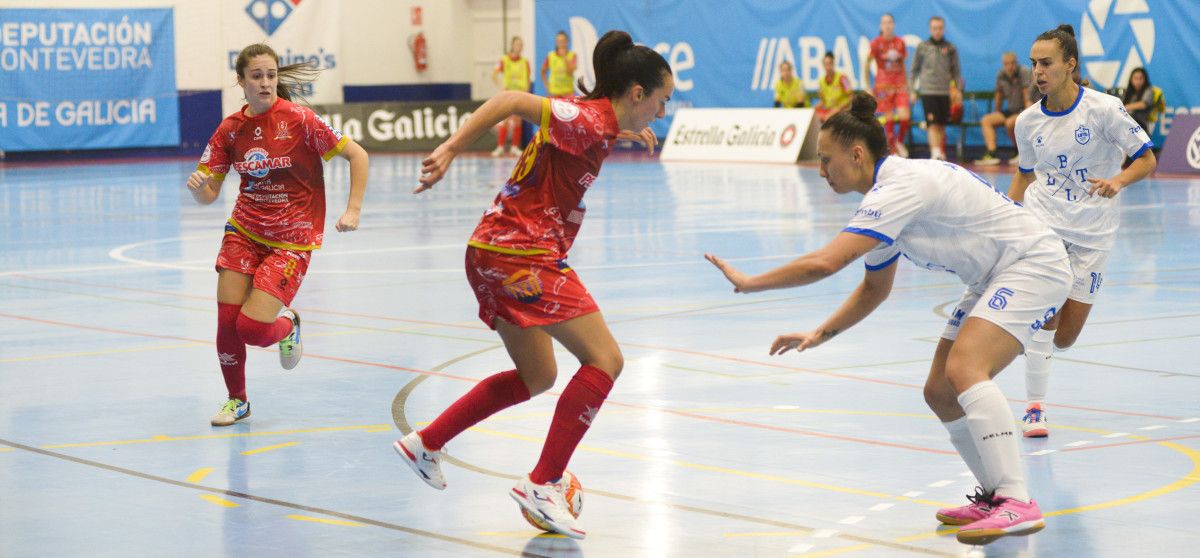 Partido entre Poio Pescamar e Futsal Alcantarilla na Seca