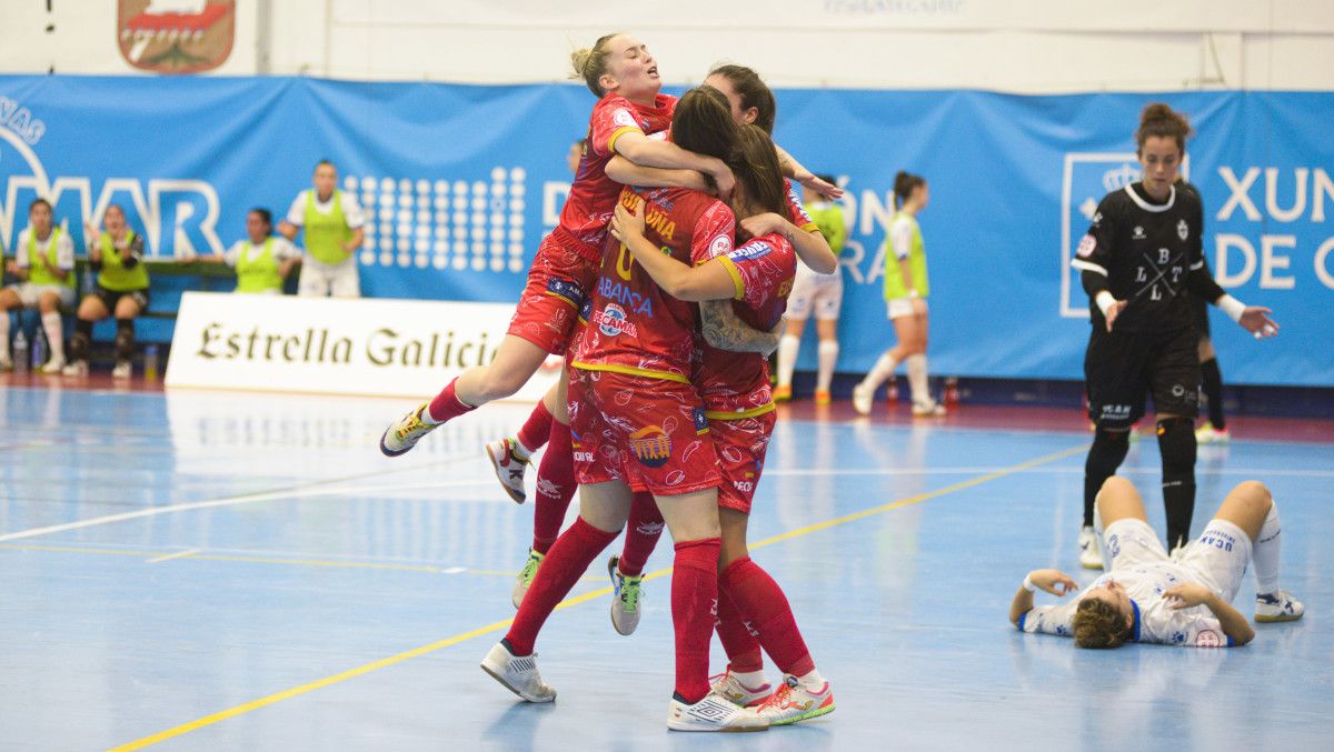 Partido entre Poio Pescamar e Futsal Alcantarilla na Seca