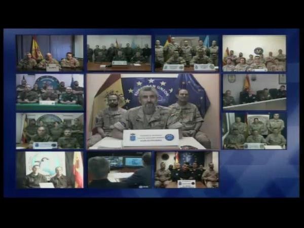 Conexión de Mariano Rajoy coas tropas españolas despregados no exterior
