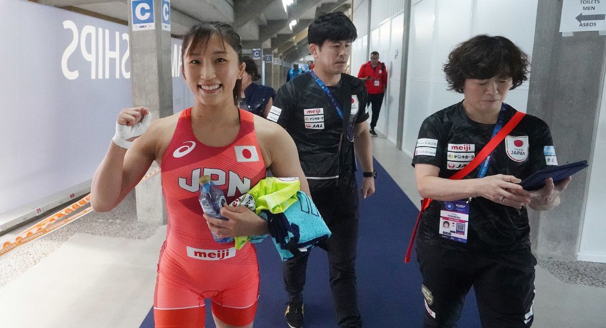 Yui Susaki, no Campionato do Mundo Sub-23 de Pontevedra