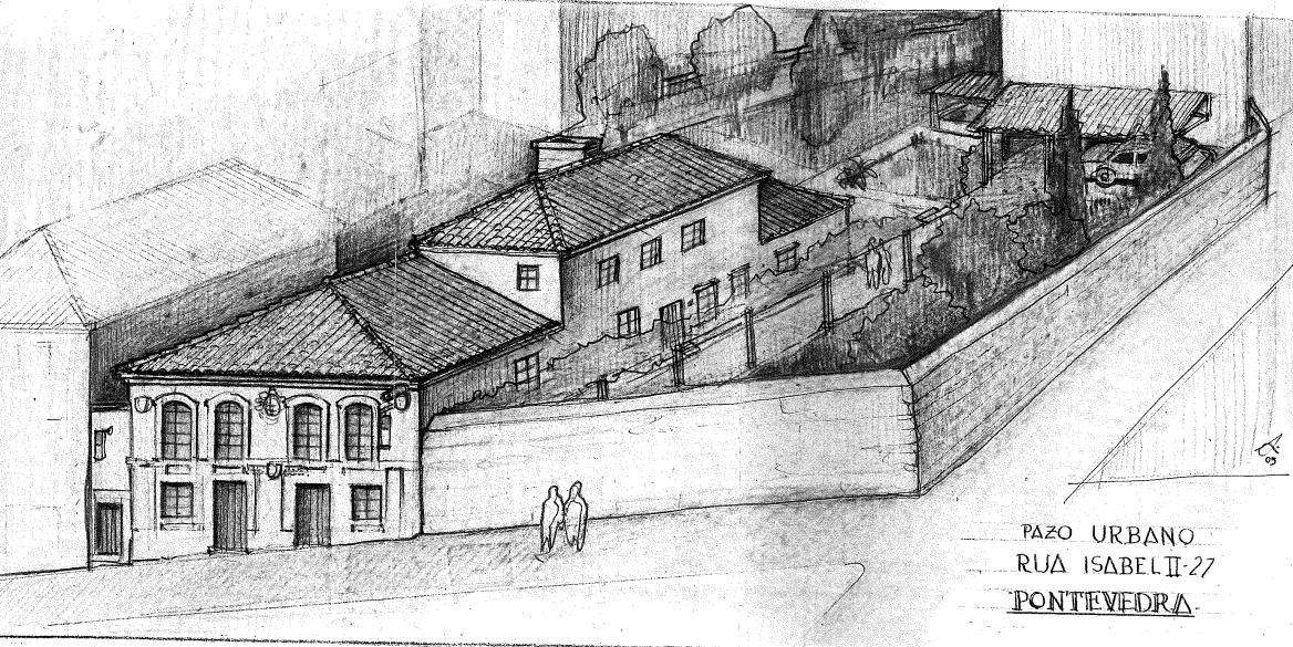 Pazo del siglo XVIII en la calle Isabel II