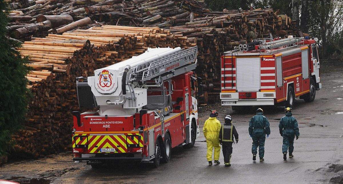 Las instalaciones de Pontesa, tres días después del incendio