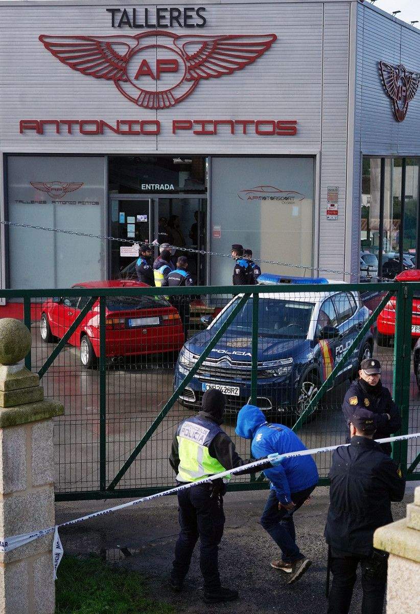 Registro policial en Talleres Antonio Pintos
