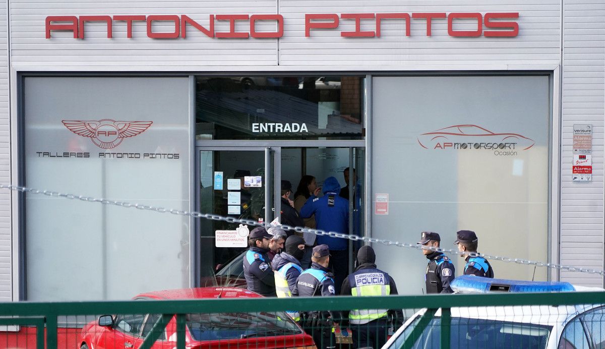 Registro policial en Talleres Antonio Pintos