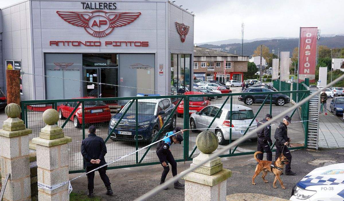 Registro policial en Talleres Antonio Pintos