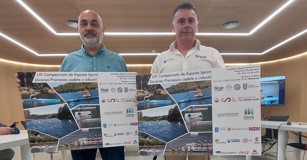 Tino Fernández y Alfredo Bea presentan el Campeonato de España de Jóvenes Promesas de piragüismo