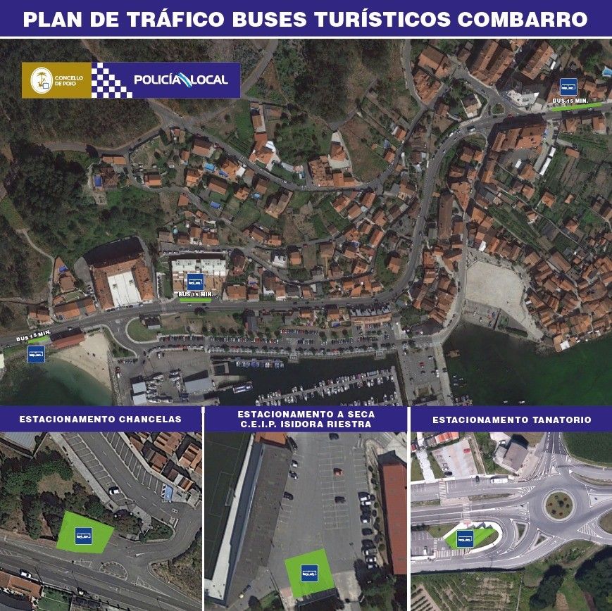 Plan de tráfico do Concello para os autobuses turísticos
