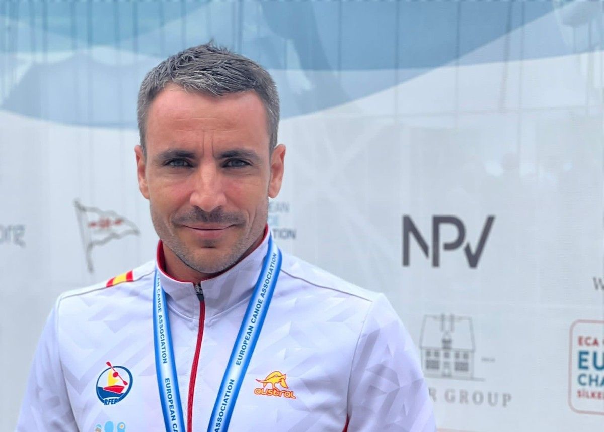Tono Campos, campeón de Europa en C-1 de larga distancia