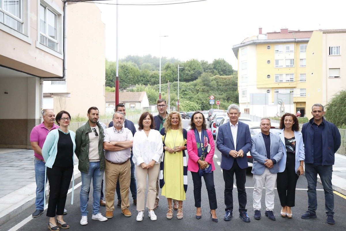 Inauguración da nova rúa en Marín